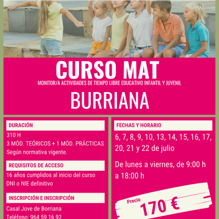 CURSO MAT BURRIANA 2026