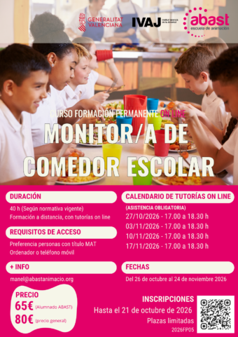 CARTEL 2026FP05 - MONITOR-A COMEDOR ESCOLAR