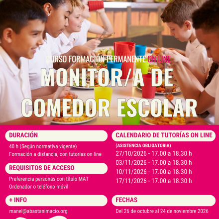 CARTEL 2026FP05 - MONITOR-A COMEDOR ESCOLAR