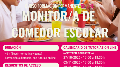 CARTEL 2026FP05 - MONITOR-A COMEDOR ESCOLAR